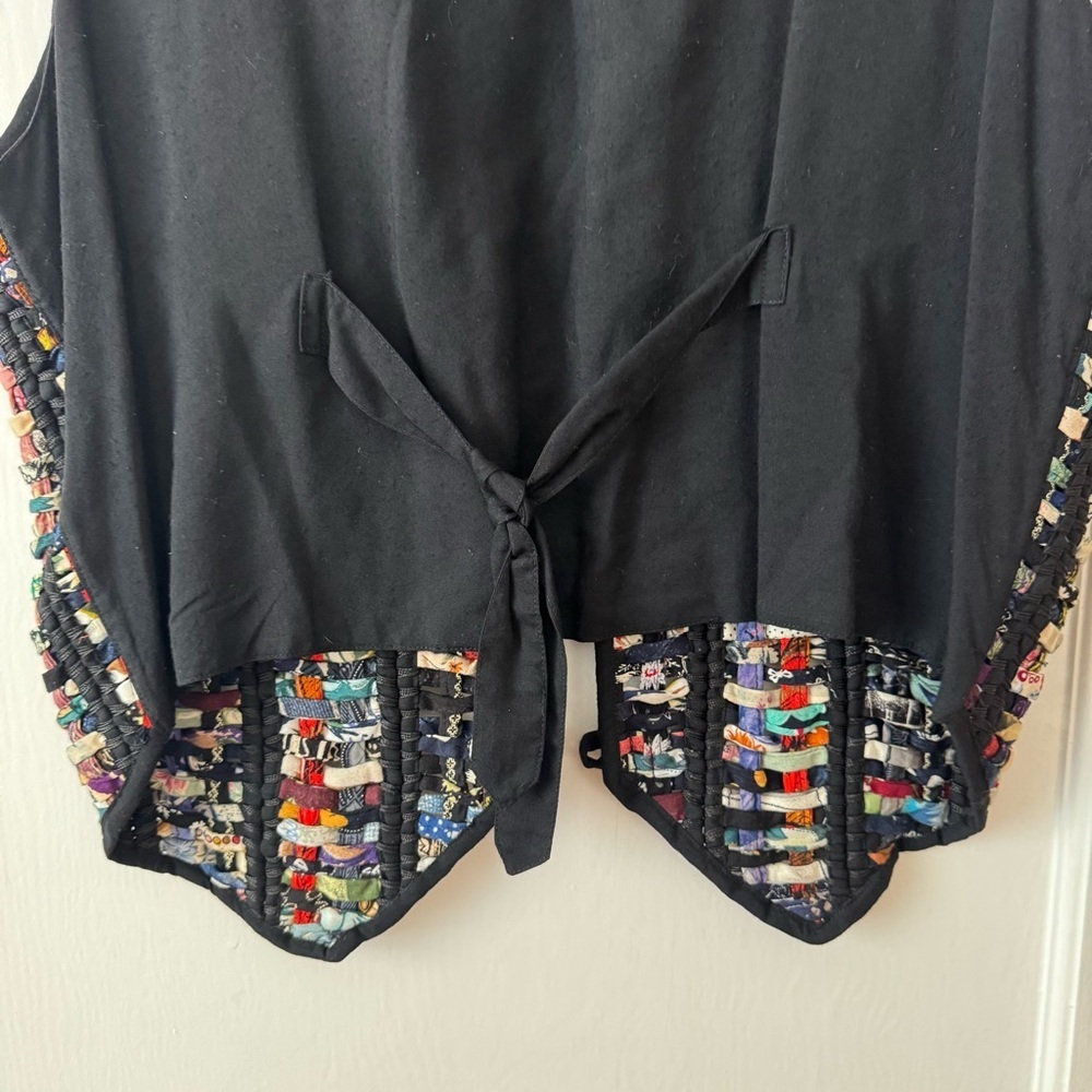 Soulmates Vintage Boho Patchwork Vest Size M - Picture 14 of 16